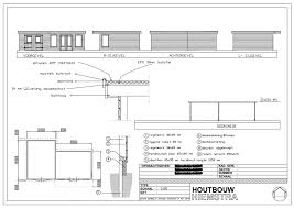 plat dak constructietekening