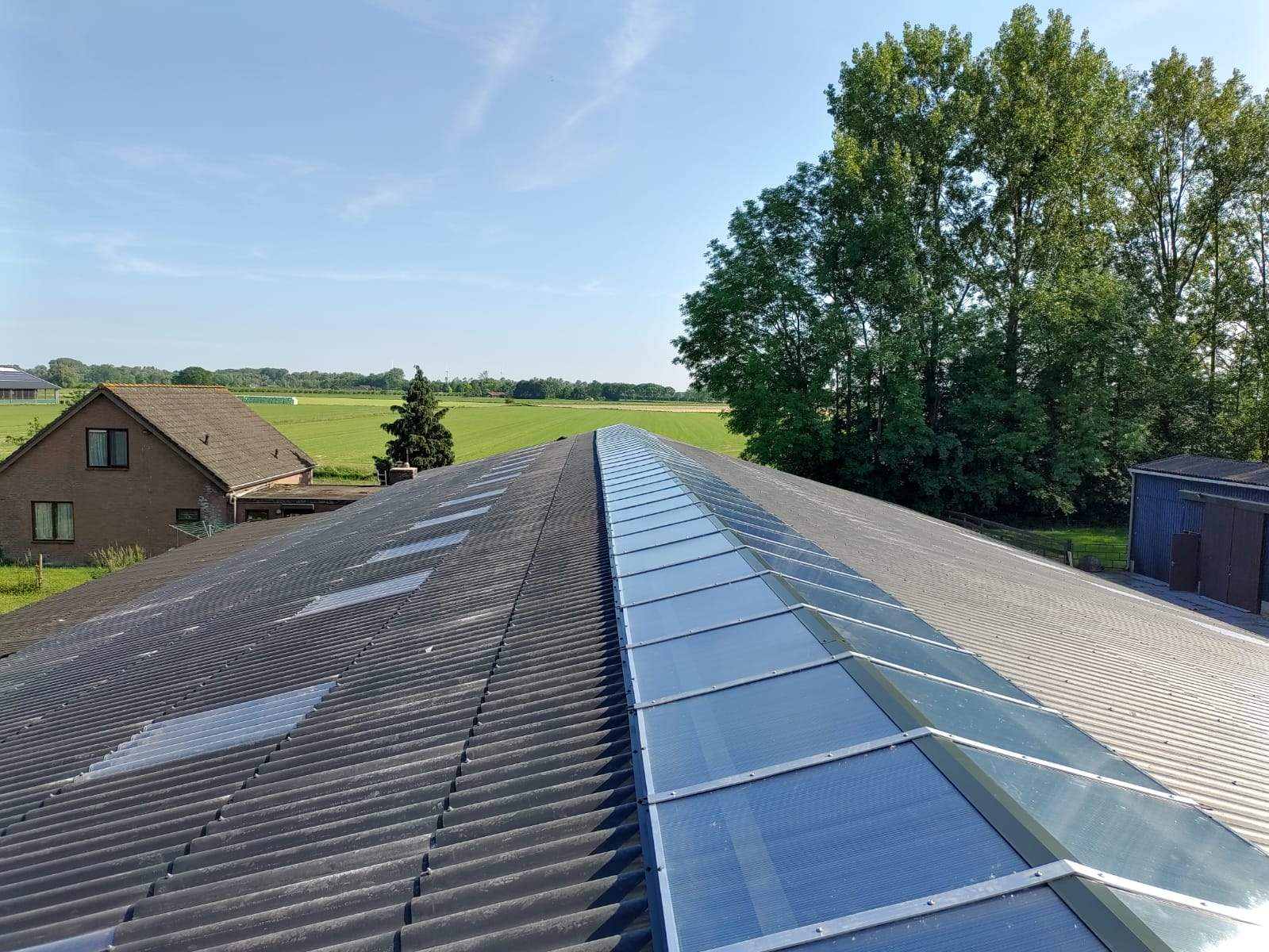 lichtstraat hellend dak