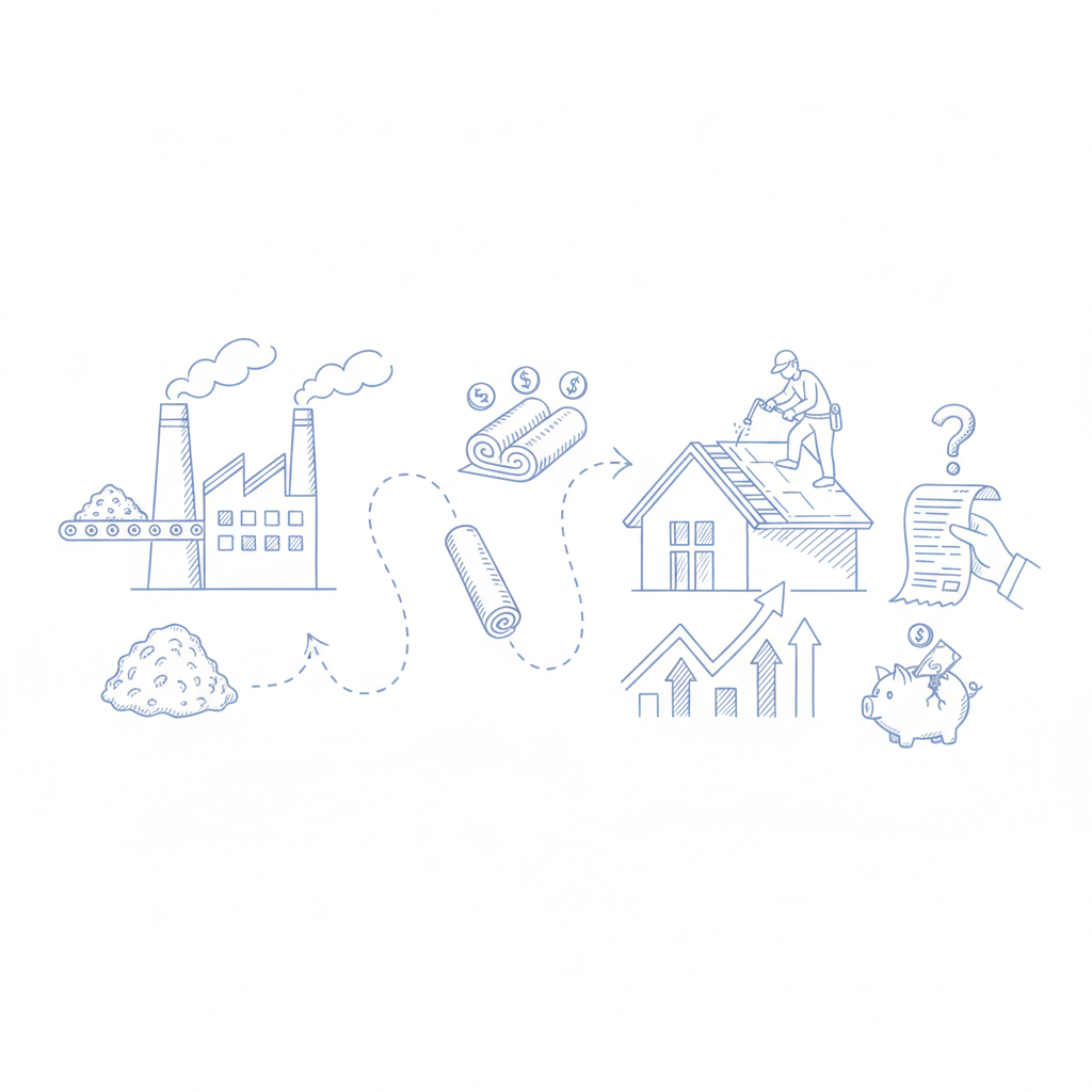 dakbedekking bitumen prijs per m2